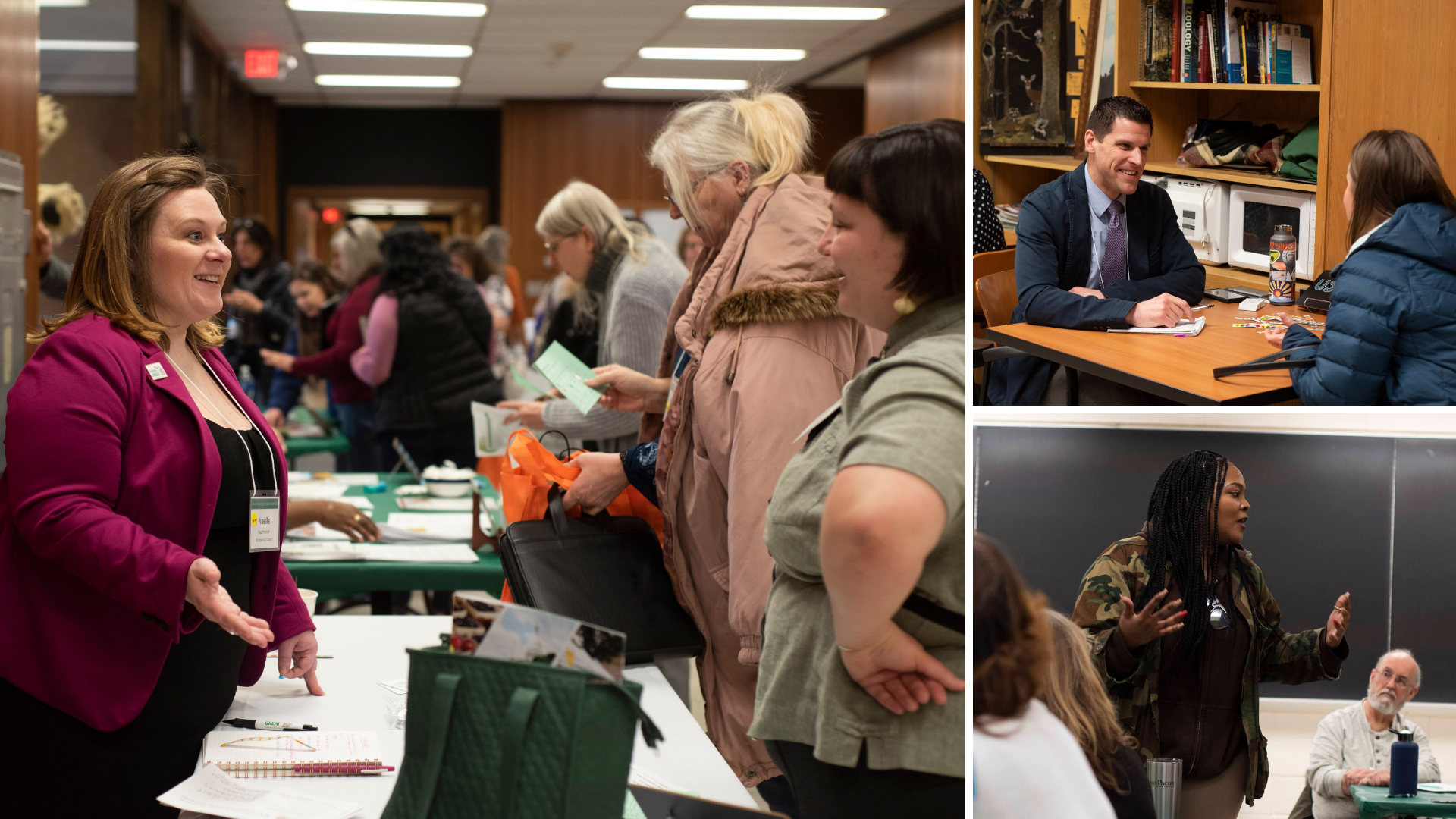 Collage showcasing the community spirit and involvement fostered by Grosse Pointe farmers markets.